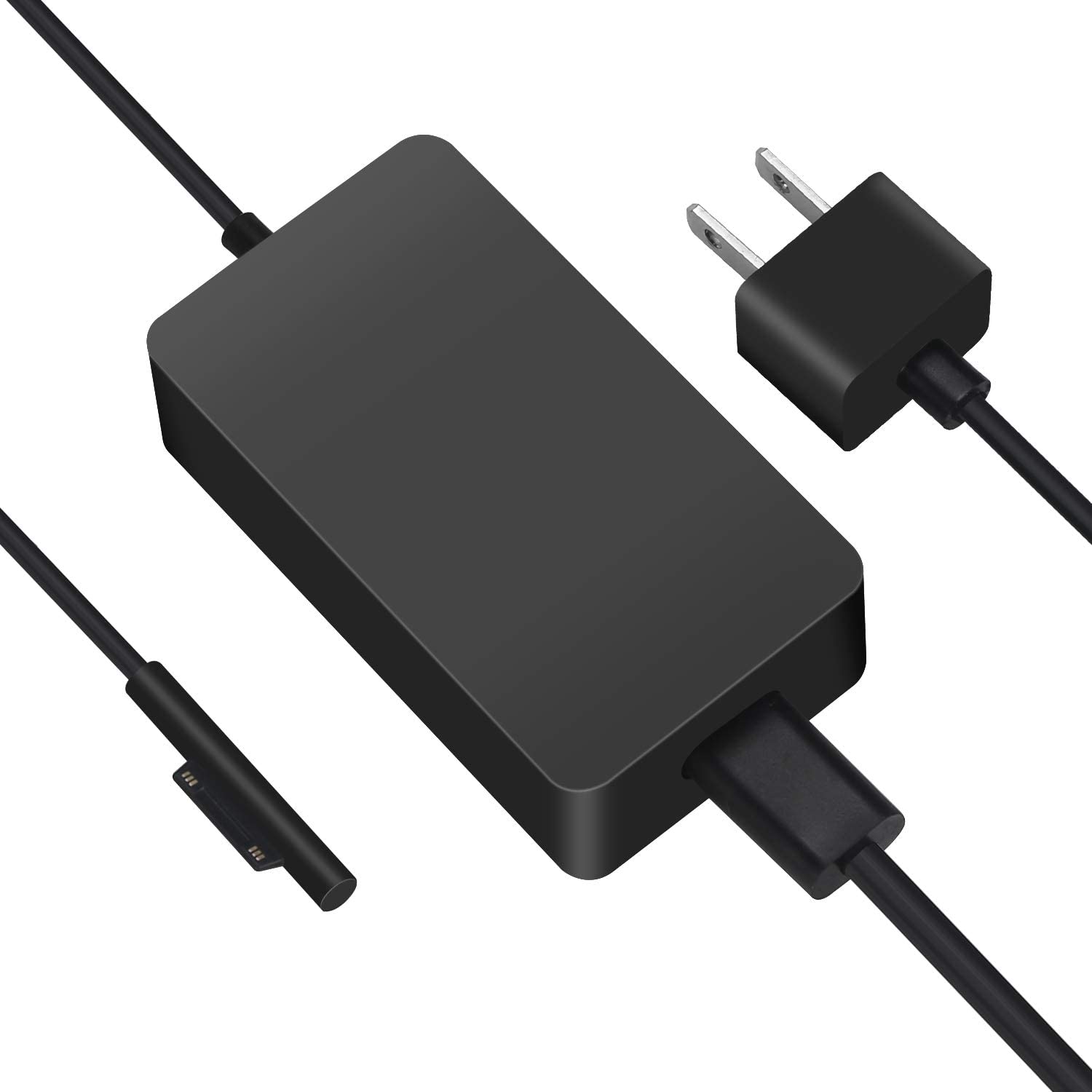 Microsoft Surface 65W Charger Power Supply - Black Microsoft Surface 65W Charger Power Supply - Black