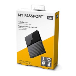WD My Passport - 1TB - Portable External Hard Drive - USB 3.0- Black