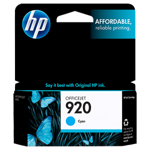 HP 920 Cyan Ink Cartridge