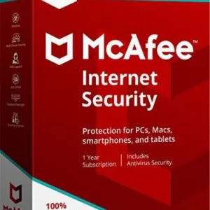McAfee Internet Security 3Users 1 Year
