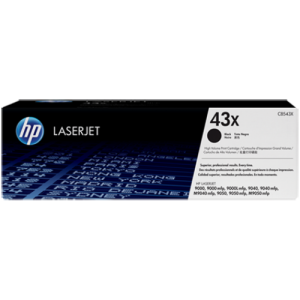 HP 43X High Yield Black LaserJet Toner Cartridge C8543X