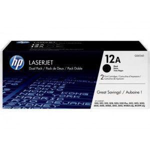 HP 12A Black LaserJet Toner Cartridge Q2612A
