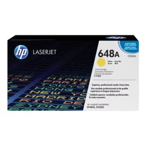 HP 648A Yellow Original LaserJet Toner Cartridge (CE262A)